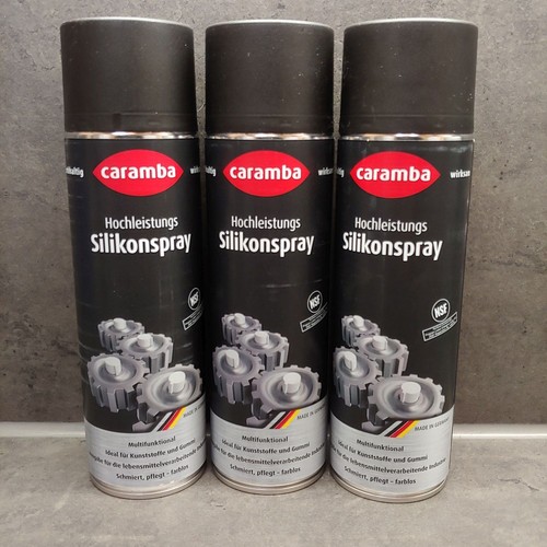 3 x Caramba Silikonspray silikon Spray 500 ml große Dose NSF Zulassung