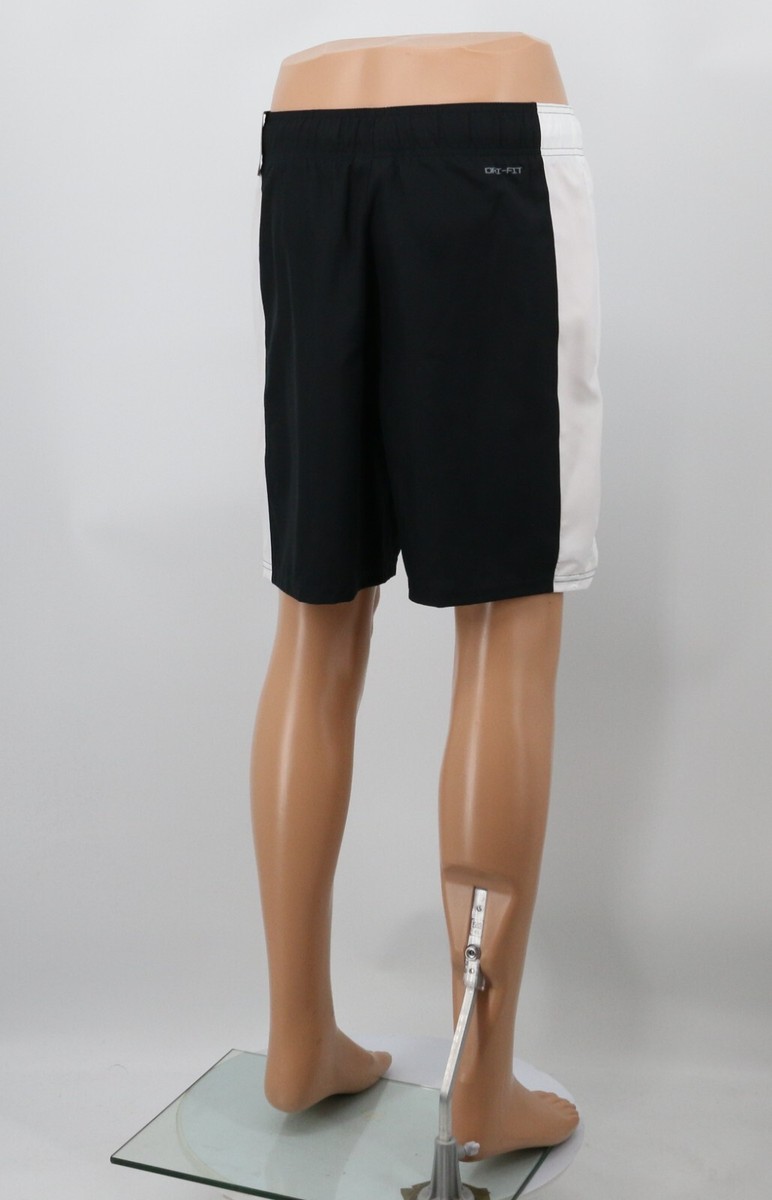 PANTALONCINI NIKE JORDAN SPORT DRI FIT DA UOMO NERI BIANCHI TESSUTI NUOVI 40 HH