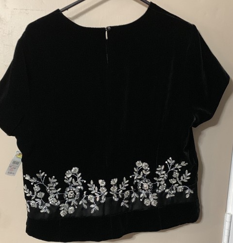 Top elegante donna Talbots Petites taglia 16 nuovo - Foto 2 di 10