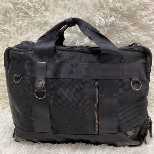 Yoshida & Co. PORTER Heat Vertical Black Tote Bag- 2 Way Design Nylon Bag USED - Picture 2 of 19