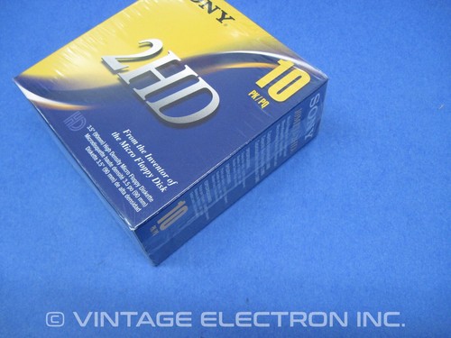 Sony MFD-2HD 3-1/2" (3.5) Floppy disk ad alta densità - SCATOLA SIGILLATA 10 (Apple, IBM) - Foto 2 di 6