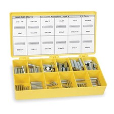 GRAINGER APPROVED WWG-DISP-GP216A Grooved Pin Assortment 2KU48