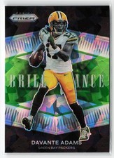 2021 PANINI PRIZM BRILLIANCE DAVANTE ADAMS #B-14 GREEN ICE PACKERS