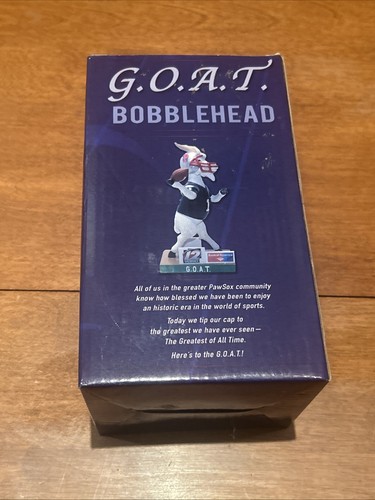 The Goat 🔥 Tom Brady Pawtucket Paw Red Sox SGA bobblehead New England Patriots - Picture 3 of 6