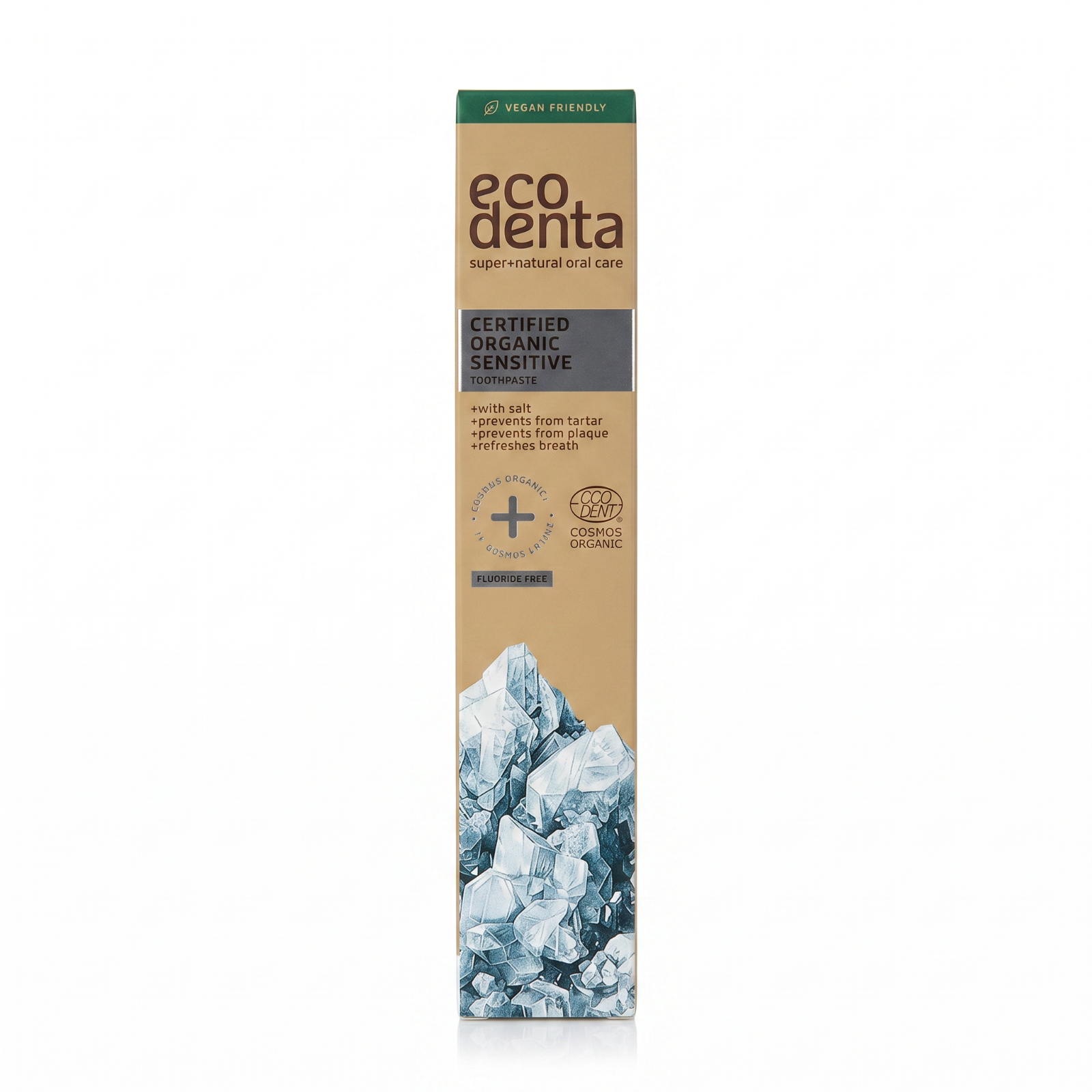 (€65,33/L) Ecodenta Zahnpasta mit Aloe Vera & Kaliumcitrat | 75ml | Ohne Fluorid