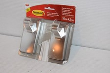 Command Curtain Rod Hooks [Removable]: 2-pack (Satin Nickel)