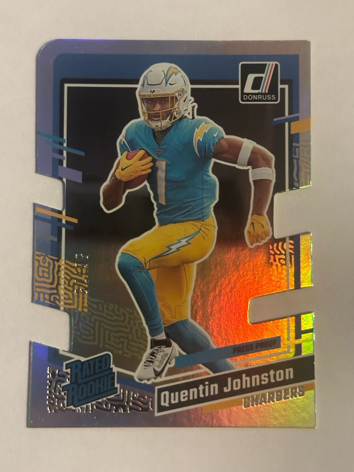 2023 Donruss Quentin Johnston #353 RC Silver Die-Cut SP/75