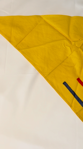 Vintage 1954 Boy Scouts of America BSA Camporeno Yellow Neckerchief w/Patch CA - Video 1 of 1