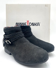 Minnetonka DIXON BOOT 569 Women's NEW Bootie Black US Size 6