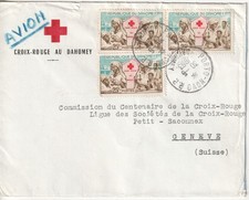 Dahomey 1963 Red Cross cover  to Red Cross Geneva ..