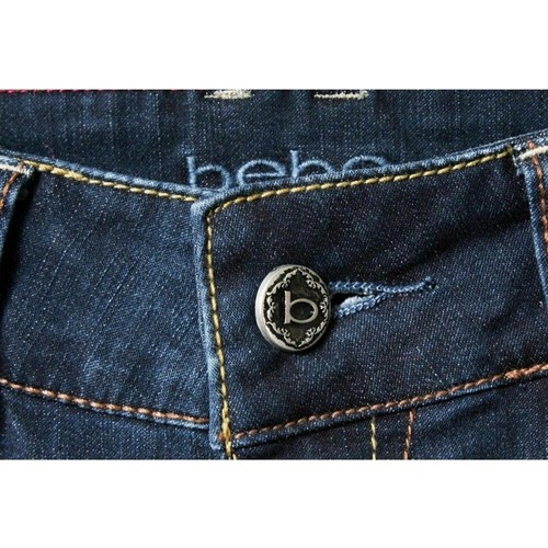 BEBE Dark Nautical Stonewash Boot Cut Stretch Jeans Size 28 - Picture 5 of 5