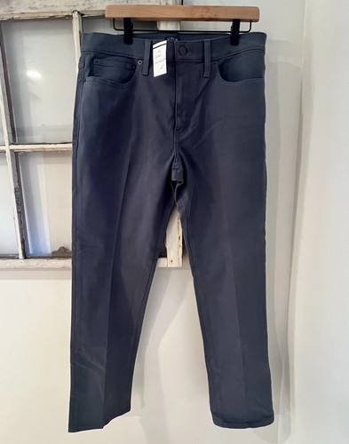 Neu mit Etikett J. Crew 33x30 Straight Fit Garment-Dyed Five-Pocket Hose anthrazit blau