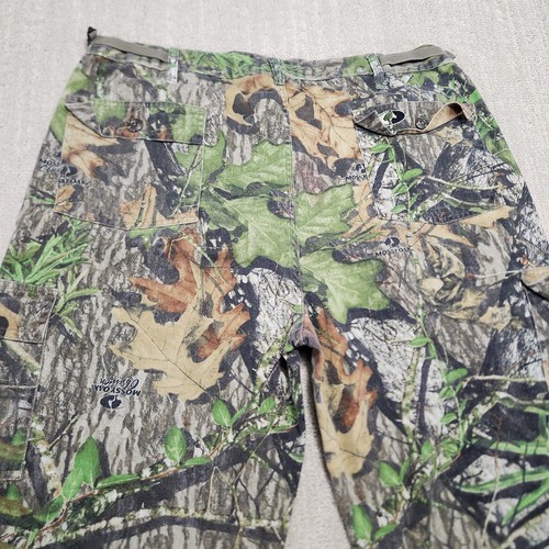 Vintage Camo Cargo Pants Men Large Mossy Oak Obsession Green Camouflage Baggy - Picture 6 of 9