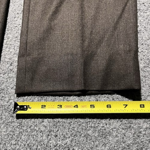 Brooks Brothers Pants Mens 38x32 Brown Regent Fit Wool Flat Front Dress Slacks - Picture 3 of 13