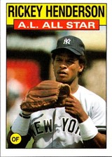 Rickey Henderson 1986 Topps #716 New York Yankees