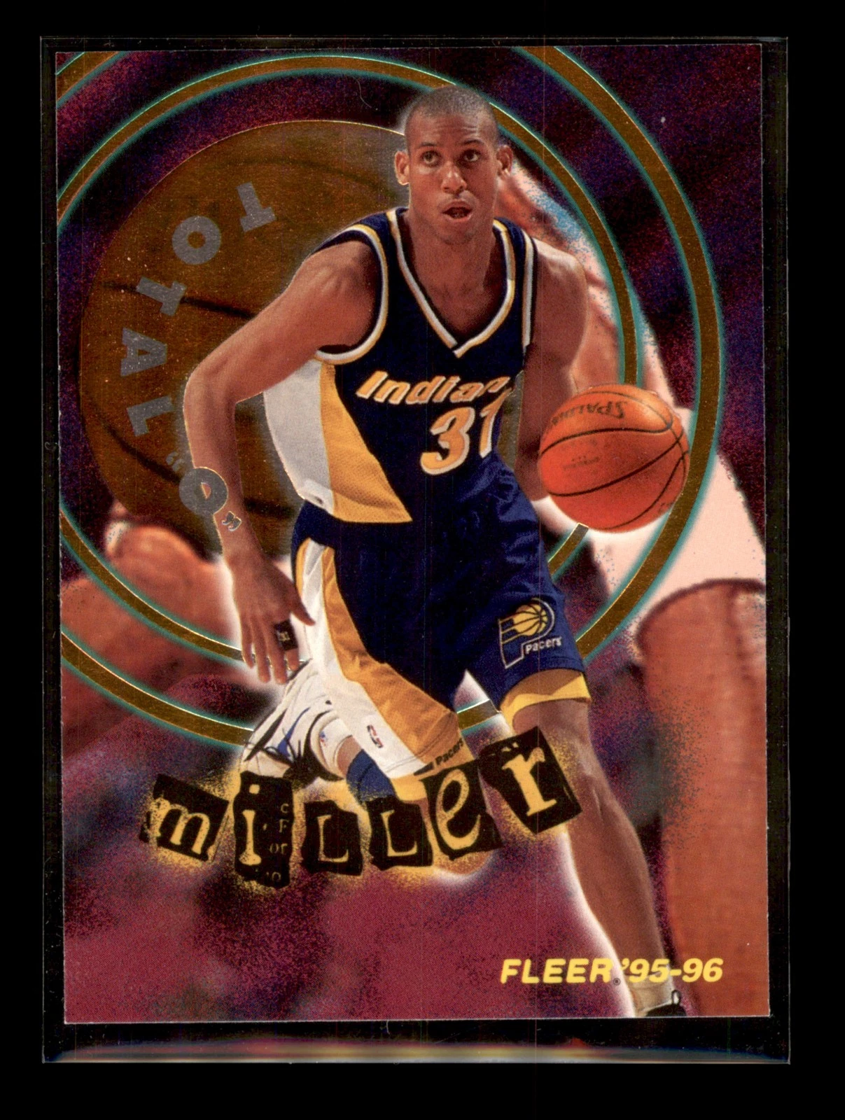 1995-96 Fleer Total O #4 Reggie Miller Indiana Pacers