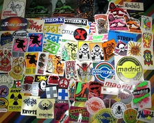 vtg 1970s 1980s skateboard sticker - Madrid Fly Danforth Bowman +