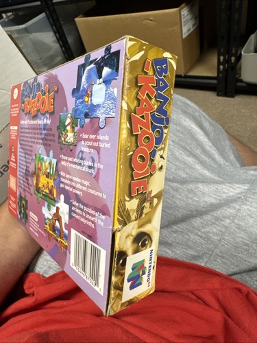 Banjo-Kazooie (Nintendo 64, 1998) en caja con tarjeta de registro y protector - Imagen 5 de 12