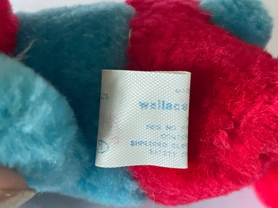 Lot 3 Wallace Berrie Peyo 7” Smurfs Plush Papa Christmas Smurf Vintage 1980s - Image 4 of 4