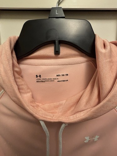 Sudadera Under Armour Mujer’s Mediana Naranja Sudadera con Capucha Pullover Athleisure Logo - Imagen 5 de 9