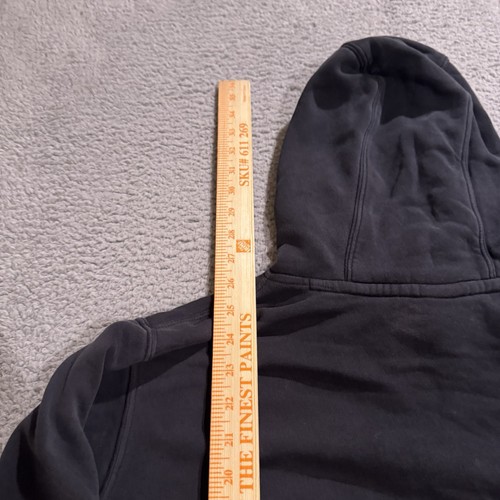 Nike Hoodie Mens Large Black Club Fleece Pullover Swoosh Sweatshirt Sweater - Picture 10 of 10