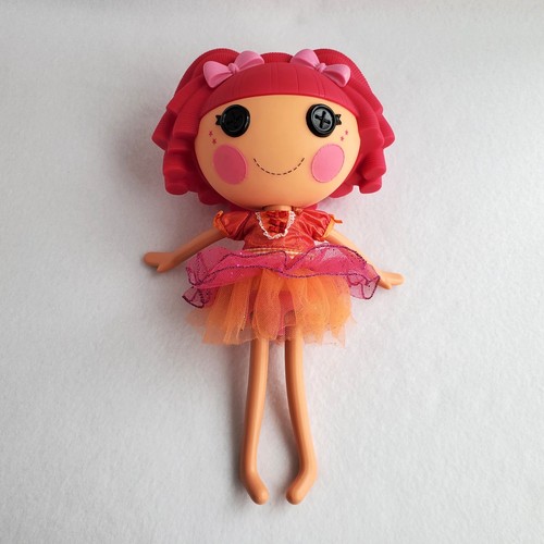 Lote de muñeca Lalaloopsy Tippy Tumblelina 12" y hermanita retorcida 7" y sofá rosa - Imagen 6 de 24