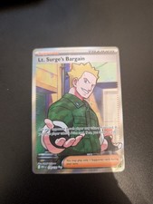 Pokémon TCG Lt. Surge's Bargain Full Art Holo Rare 170/132 Mega Evolutions M/NM