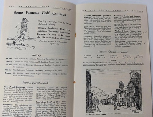 1931 Vintage American Express Off the Beaten Track in Britain Booklet with - Bild 2 von 2