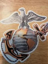 USMC EGA Sticker Decal Vinyl eagle globe anchor Marine Corp  USMC 4" Waterproof
