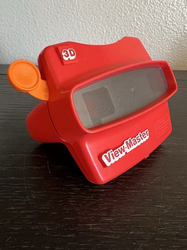 Vintage View Master 3D Viewer Red Classic Toy Slide Viewer Orange Handle USA - Picture 2 of 7