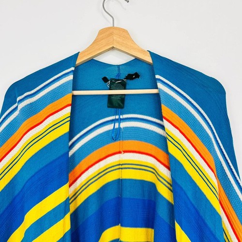 Ralph Lauren Multi Coloured Striped Aztec Western Oversized Poncho Knit UK M - Picture 4 of 12