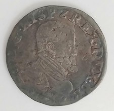 Spanisch Niederlande, Brabant, 1/5 Philippstaler, Philipp II (1555-1598), Silber