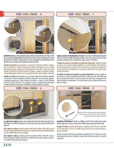 Closet Door, Bi-fold, 6-Panel Style Solid Wood (84x24) - Picture 8 of 9