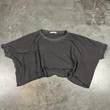 We The Free T Shirt Womens Small Gray Baggy Tunic Style Preowned