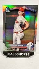 ANDREW PAINTER 2025 Bowman Chrome #BCP-116 Phillies Silver Refractor /499