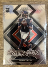 Justin Fields 2021 Panini Prizm Emergent Rookie Base Card - Bears, Steelers