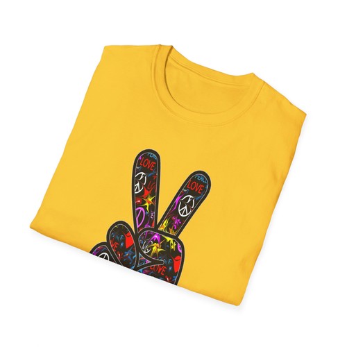 Peace Zeichen Grafik T-Shirt, Unisex Shirt, Soft Premium Tee, Peace Symbol Tee - Bild 18 von 25