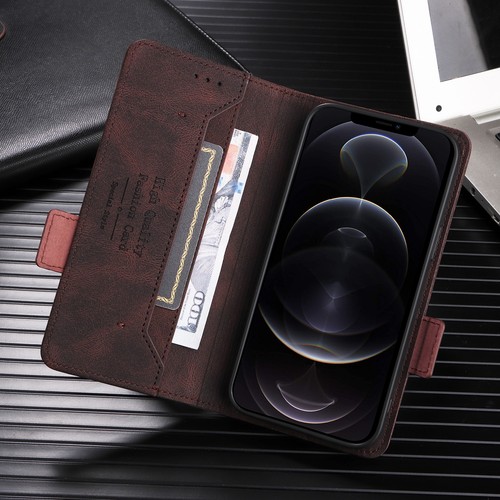 For Asus Zenfone 12 Ultra, Luxury Retro Flip Leather Card Slot Wallet Cover Case - Picture 6 of 20