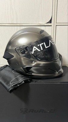 Ruroc ATLAS 4.0 Carbon Titanium Helmet XS Smoke Clear Shield