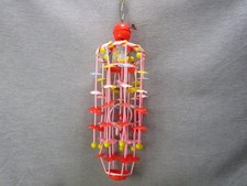 Vintage Japan Baby Crib Wind Up Mobile Works Bird Cage Merry Go Round VIDEO