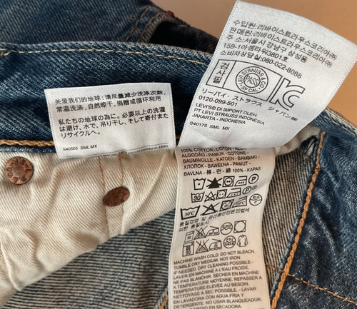 Levi’s 501 CT Button Fly Custom Tapered 2014 Men Jeans 34 X 30 actual 38 x 28.5 - Picture 14 of 24