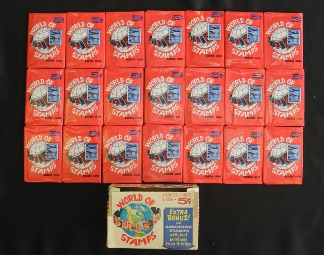 Donruss 1964 1965 World Of Stamps 21 Unopened Packs 5C   ecoinsales