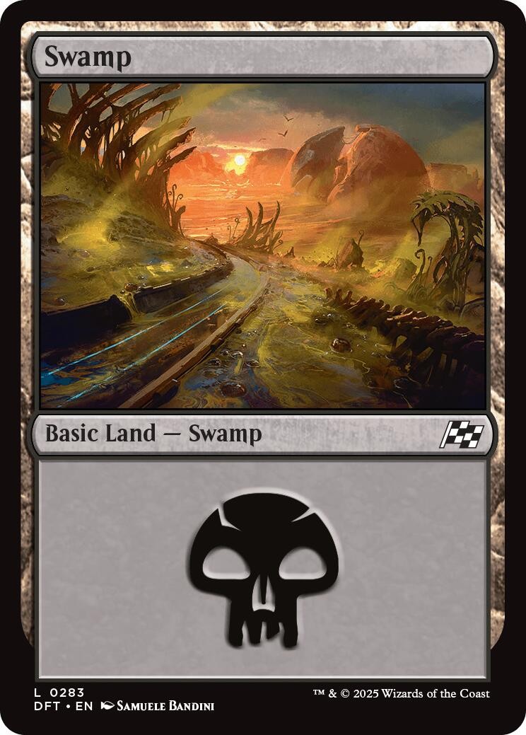 Magic MTG Swamp (0283) Aetherdrift NM
