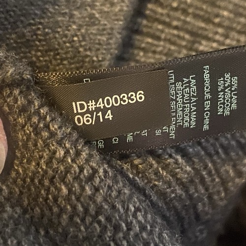 Express Men’s Wool Blend Mock Neck Utility Cardigan Sweater Gray Size M - Picture 5 of 11