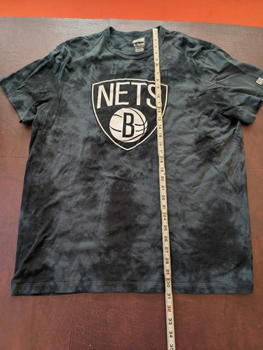 Brooklyn Nets NBA Black Tie Dye T-Shirt XL Tailgate Clothing 100% Baumwolle - Bild 7 von 8
