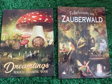 2x Malbücher für Erwachsene   Fantasy / Zau...