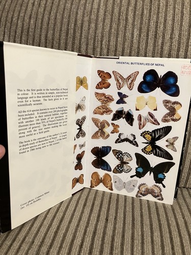 Butterflies Of Nepal (Central Himalaya) By Colin Smith Hardcover Book HC 1989 - Picture 2 of 5