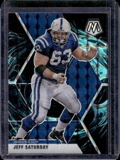 2020 Panini Mosaic - Jeff Saturday #96 Genesis Mosaic Prizm Indianapolis Colts