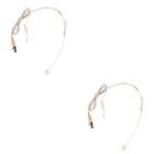  2 PCS Richt Mikrofon Richtmikrofon Headset -Mikrofon Mikrofonstecker