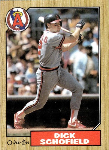 1987 O-Pee-Chee Dick Schofield - Bild 1 von 2